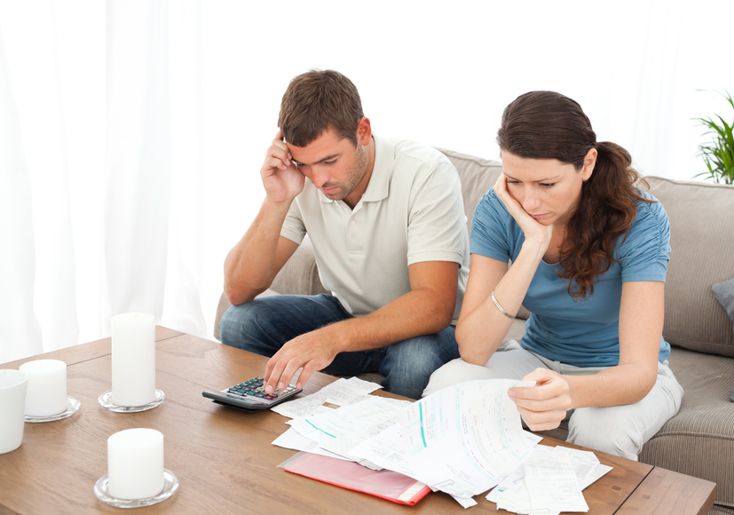 Couple addressing their debts