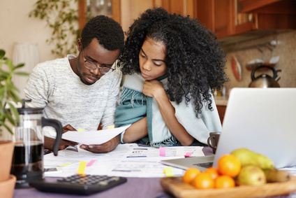 Students analysing their debts