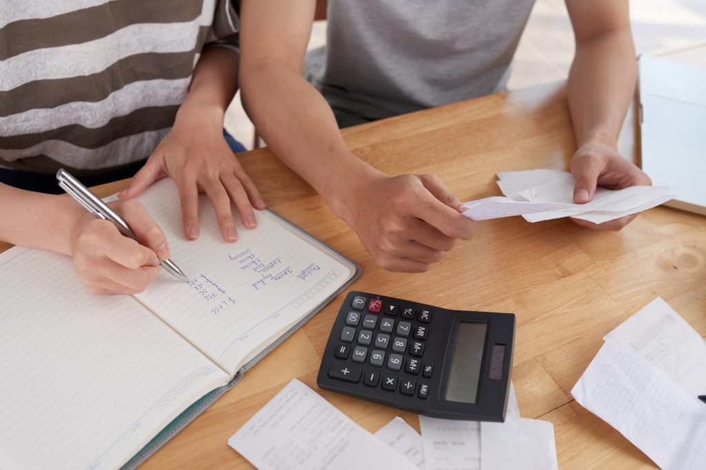 Working out a household budget